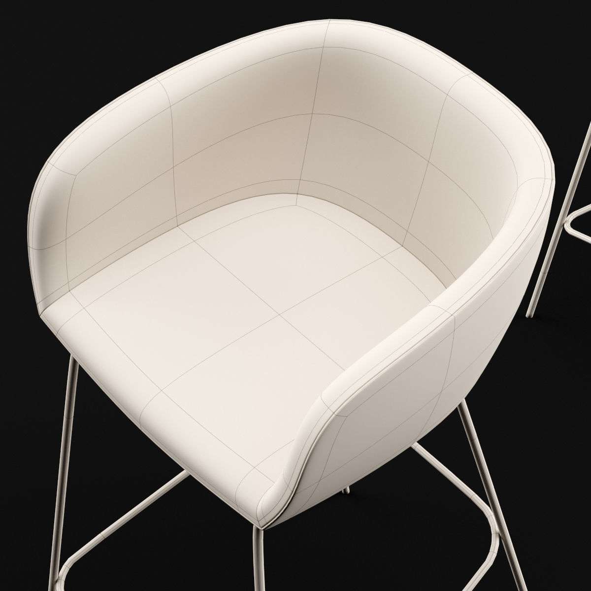 Bar chair 2 3D model_19