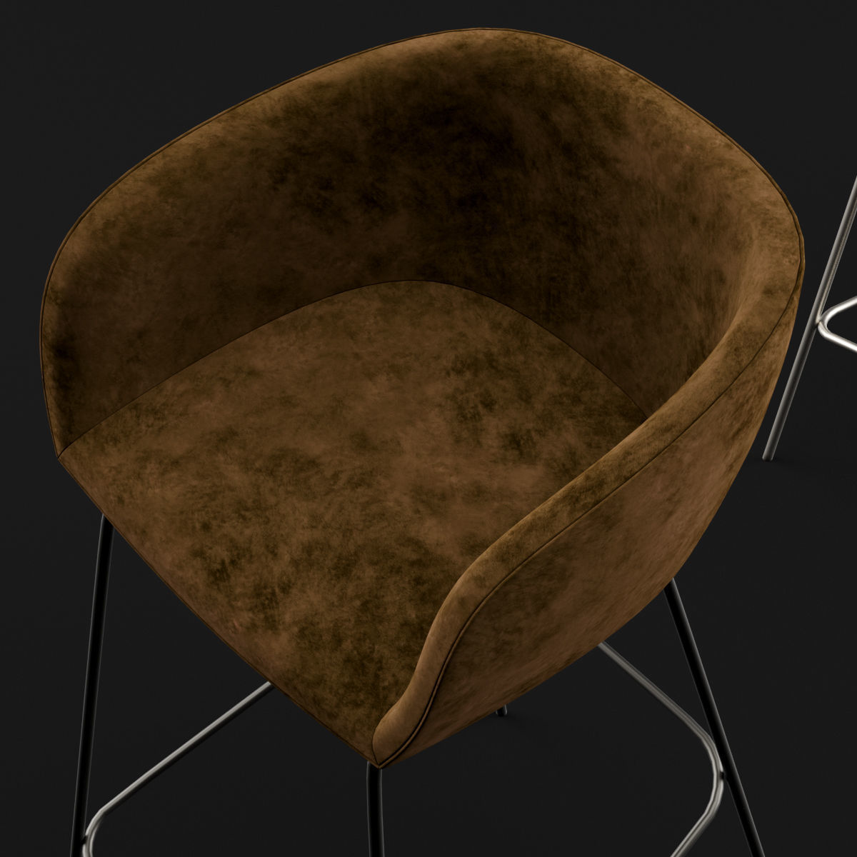 Bar chair 2 3D model_18