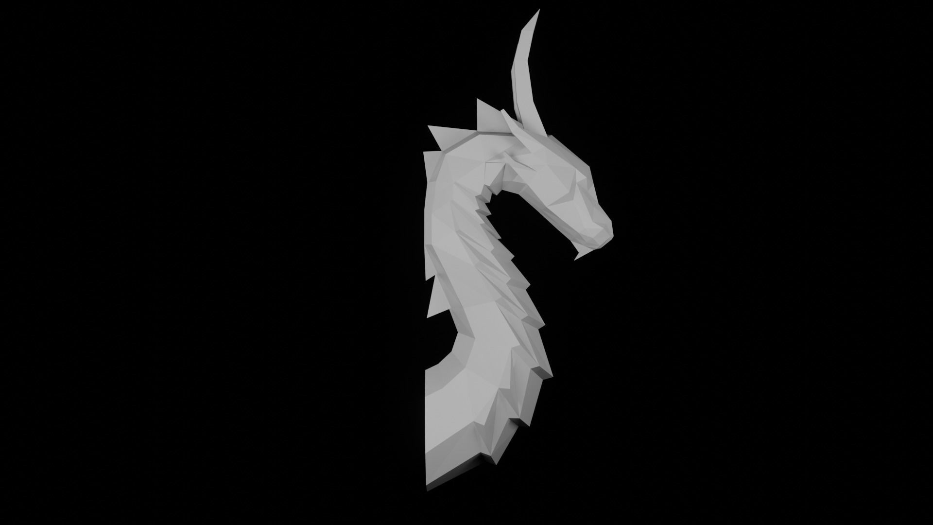 Low-poly Dragon 3D model_5