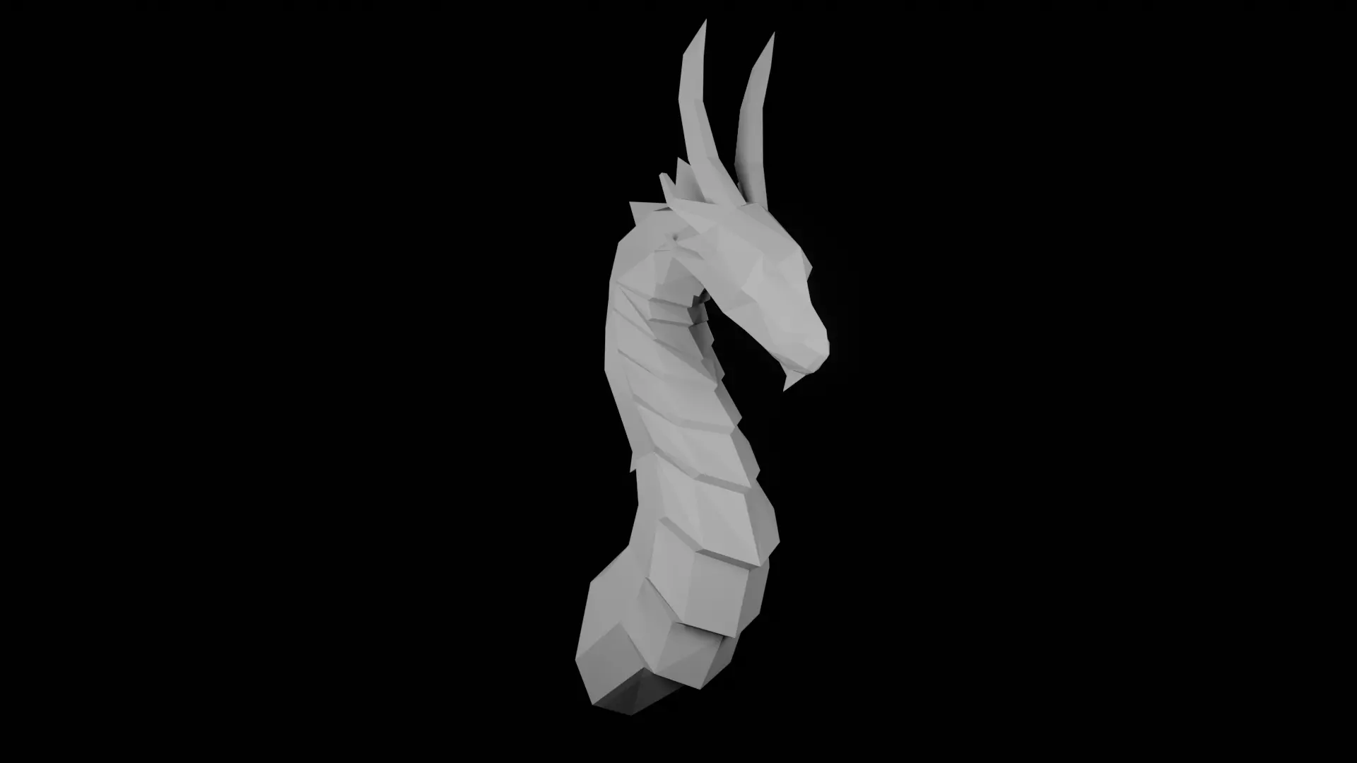 Low-poly Dragon 3D model_0