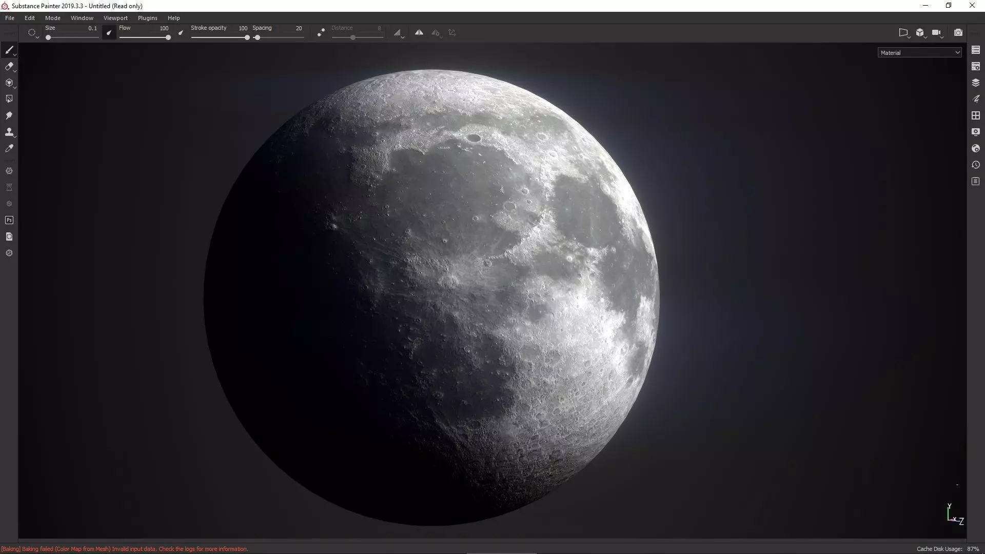 Photorealistic Moon Low-poly 3D model Low-poly 3D model