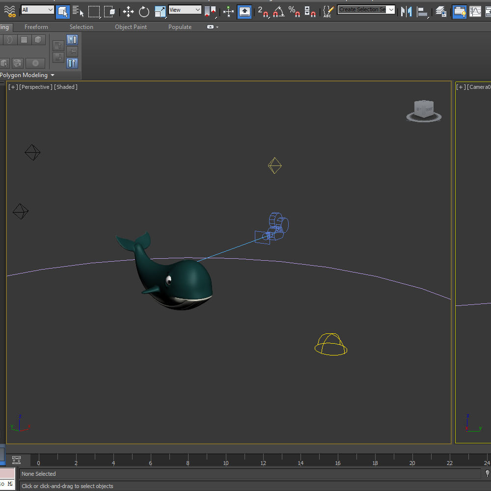Whale Cartoon 3D model_14