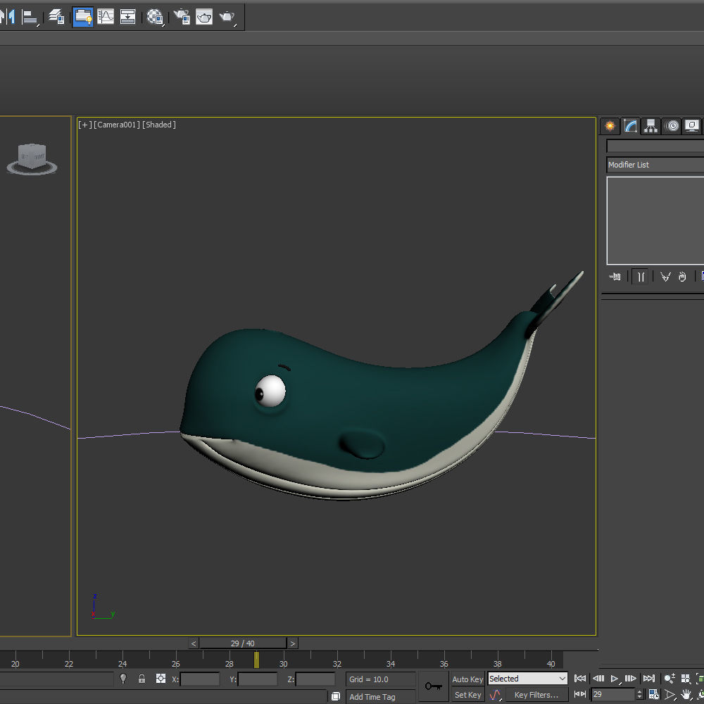 Whale Cartoon 3D model_15