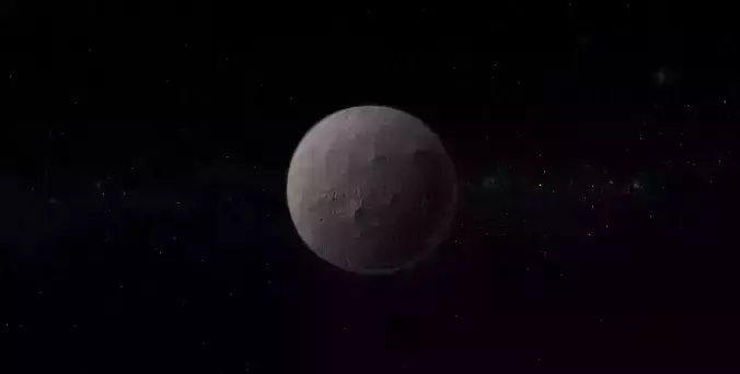 Dwarf Alien Planet or Moon 01 Low-poly 3D model
