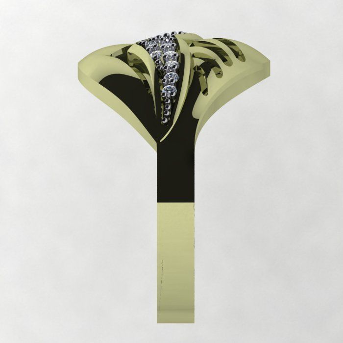 a Beautiful and Modern Ring 3D print model_13