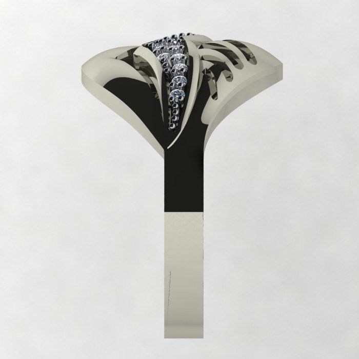 a Beautiful and Modern Ring 3D print model_12