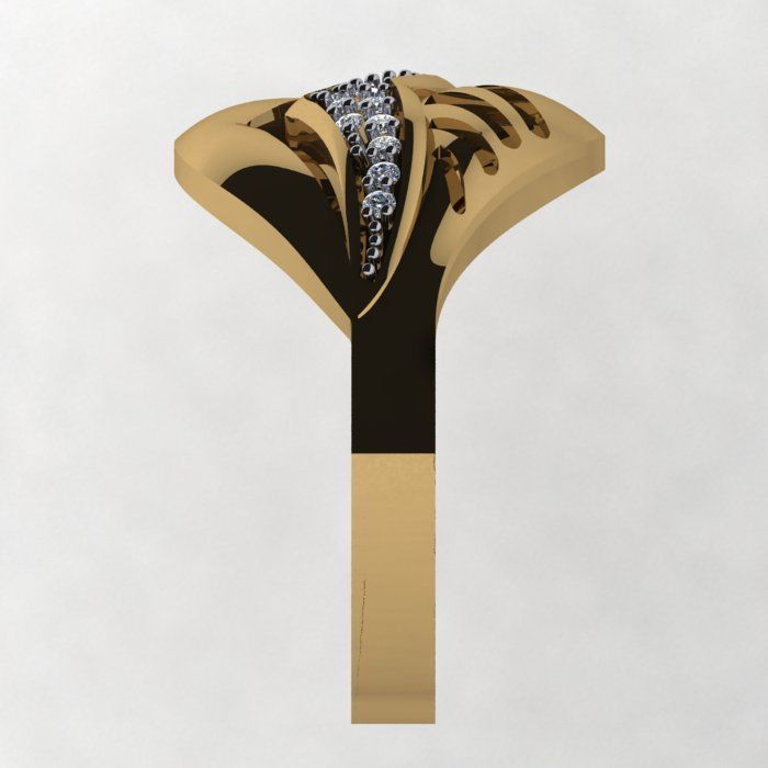 a Beautiful and Modern Ring 3D print model_2