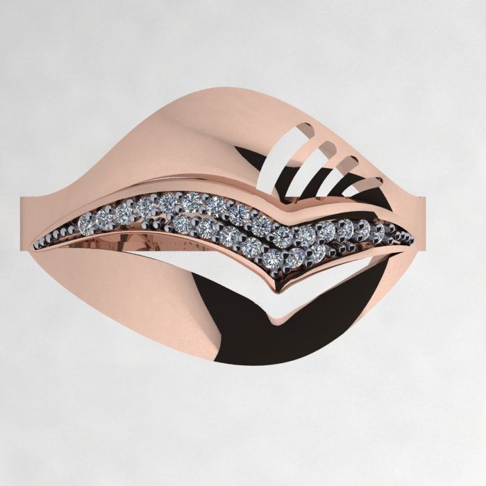 a Beautiful and Modern Ring 3D print model_8