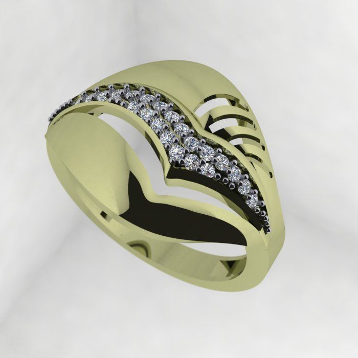 a Beautiful and Modern Ring 3D print model_7
