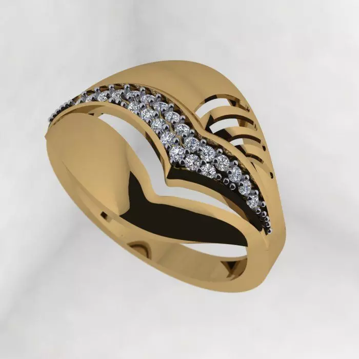 a Beautiful and Modern Ring 3D print model_0