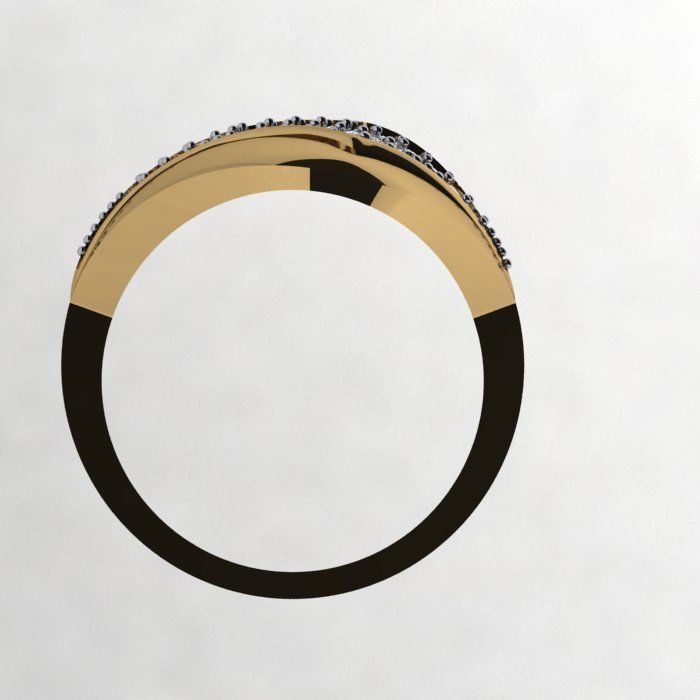 a Beautiful and Modern Ring 3D print model_3