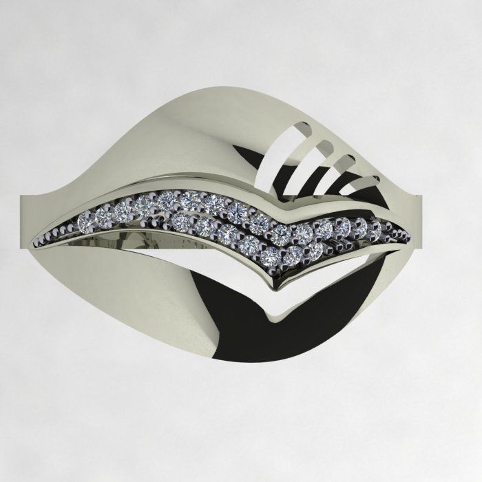 a Beautiful and Modern Ring 3D print model_9