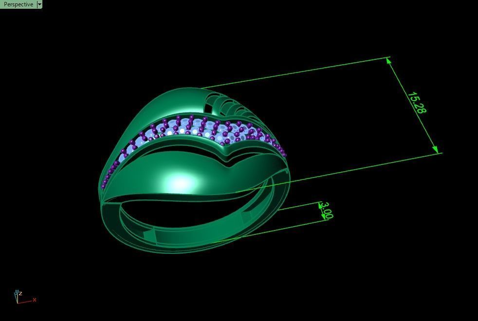 a Beautiful and Modern Ring 3D print model_4