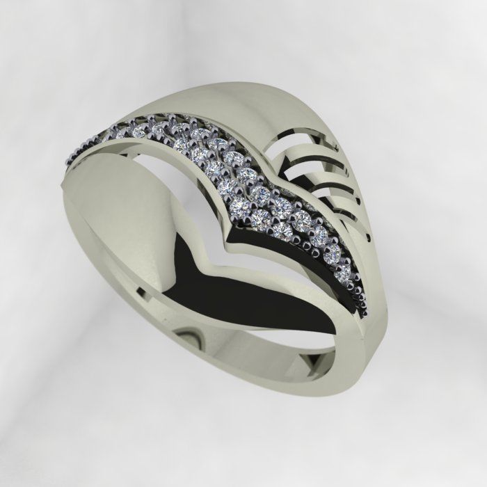 a Beautiful and Modern Ring 3D print model_6