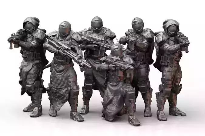 Scifi Infantry Squad