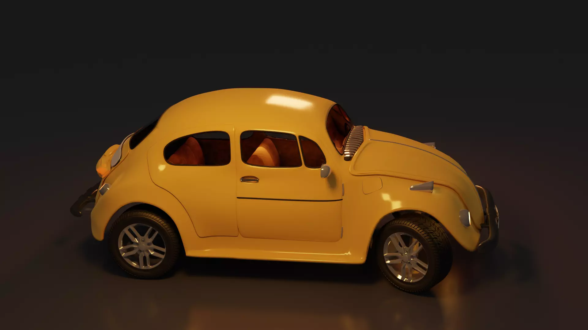 Volkswagen Beetle Car 3D model