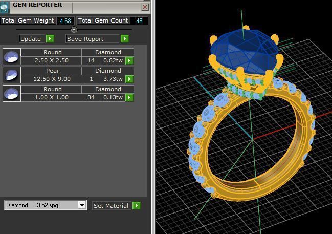 Pointy Ring v2  3D print model_2
