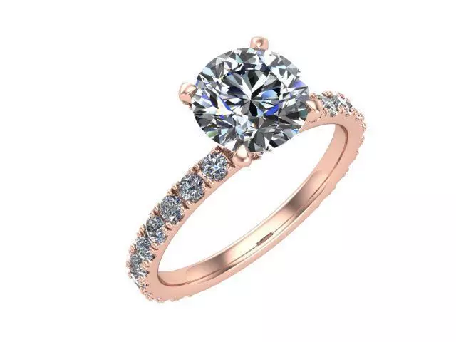 Rose Ring  3D print model_0