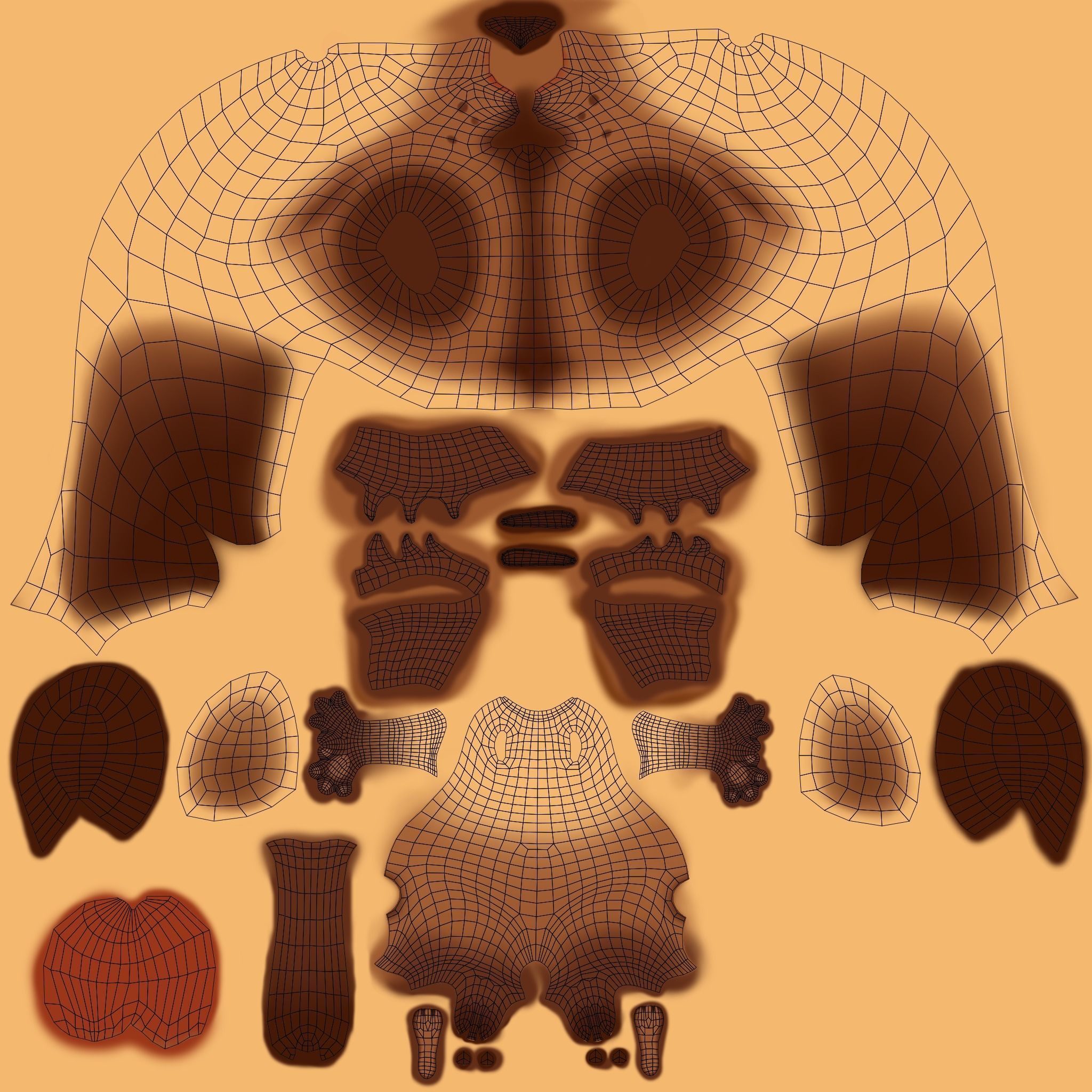 Stylized cartoon Cat rigged 3D model_18