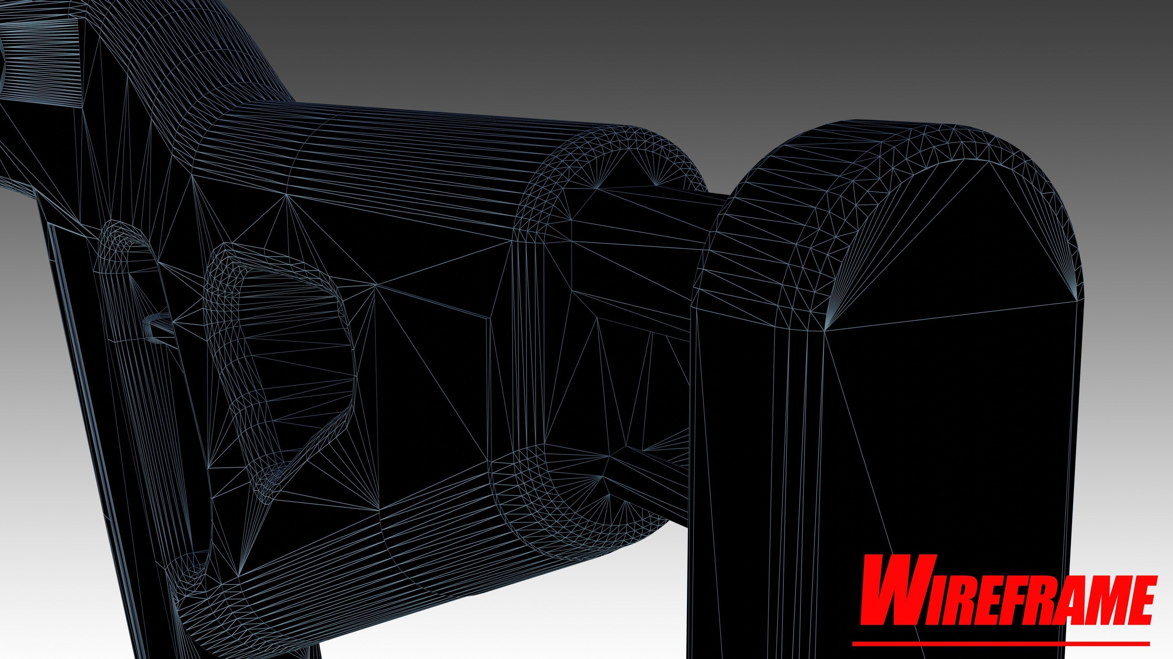 Whisper WR-51 SMG Low-poly 3D model_18