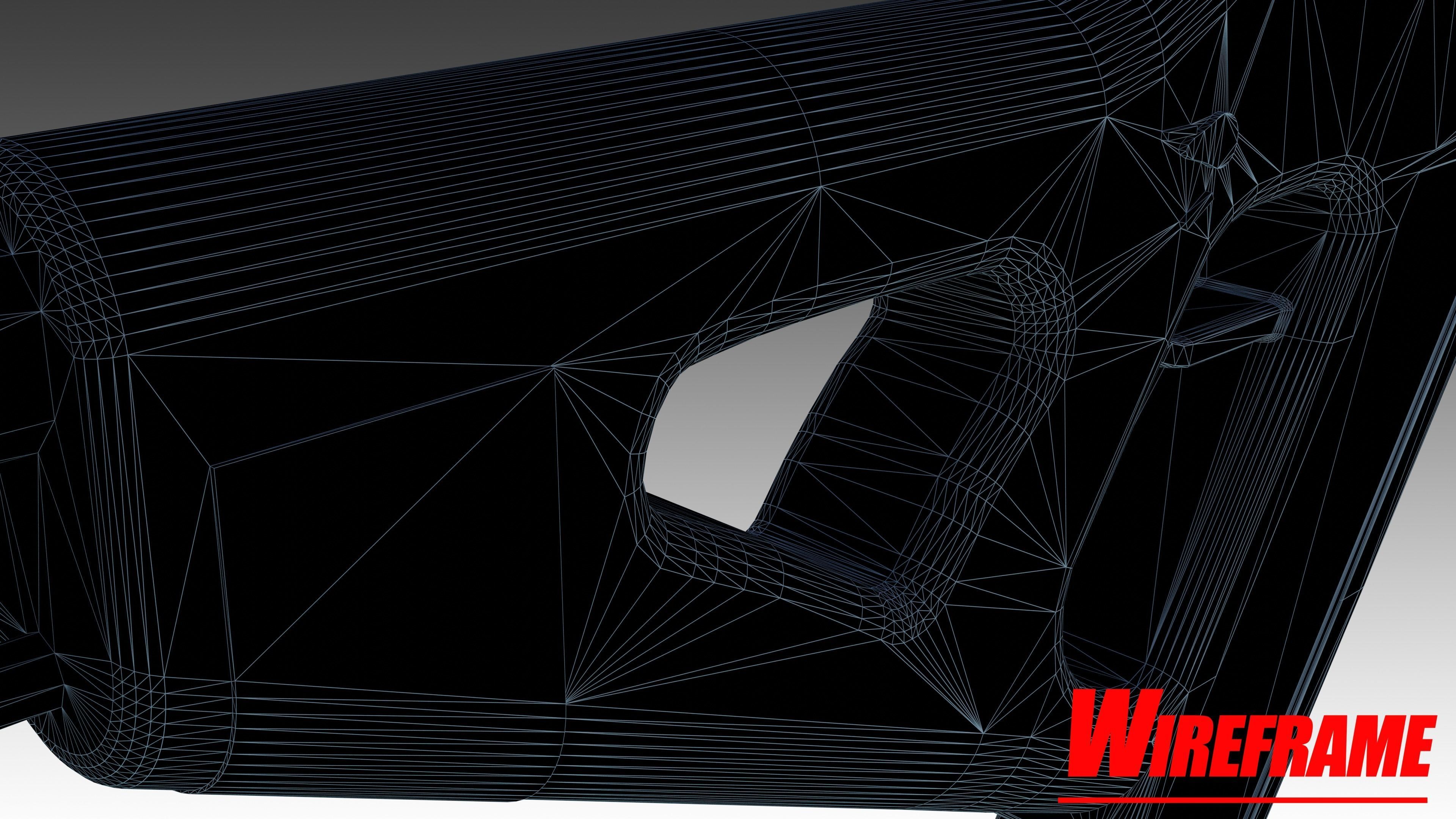 Whisper WR-51 SMG Low-poly 3D model_14