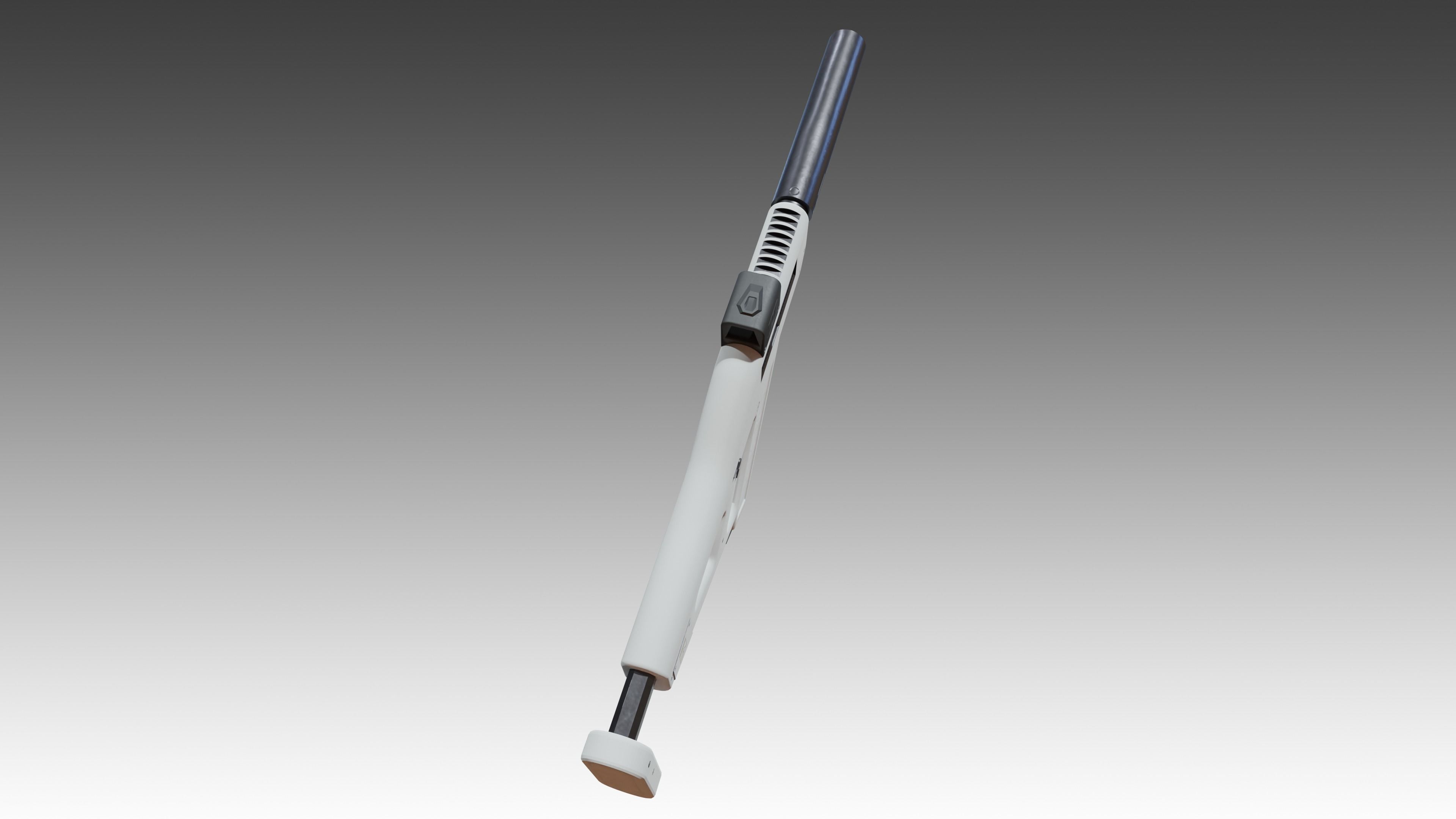 Whisper WR-51 SMG Low-poly 3D model_8