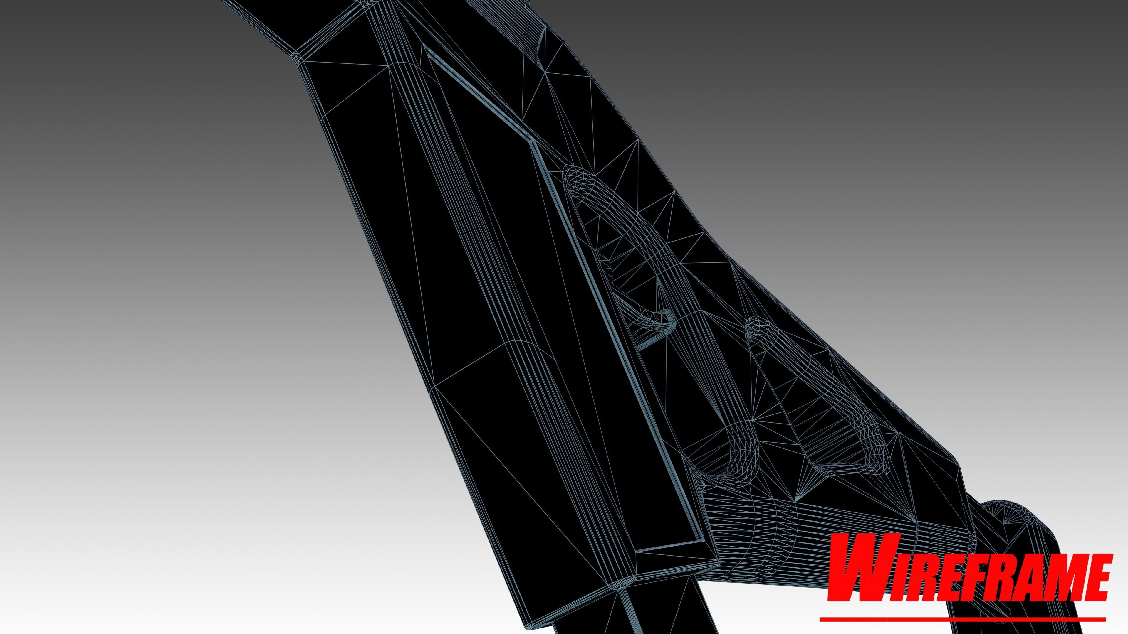 Whisper WR-51 SMG Low-poly 3D model_17