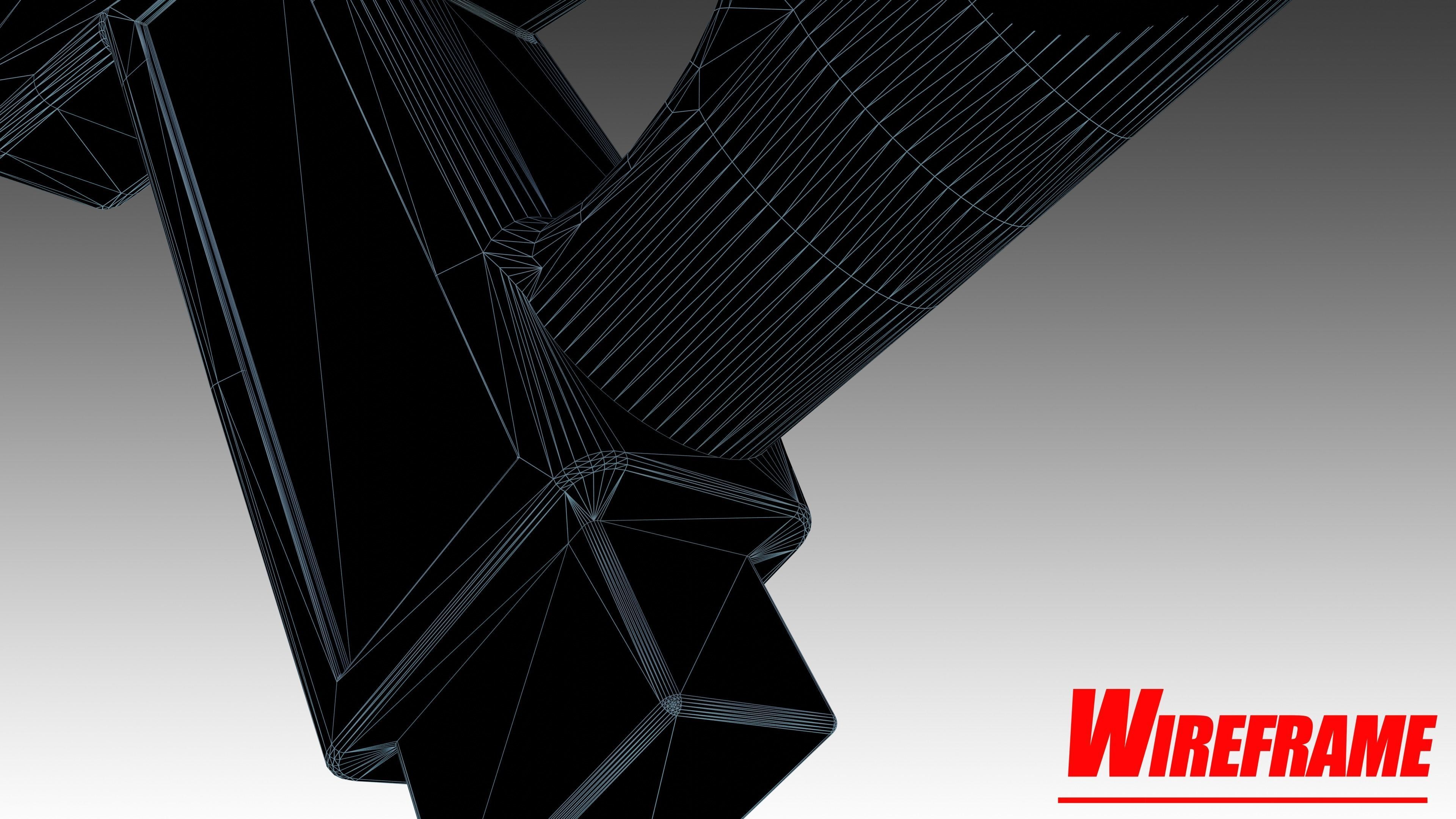 Whisper WR-51 SMG Low-poly 3D model_19