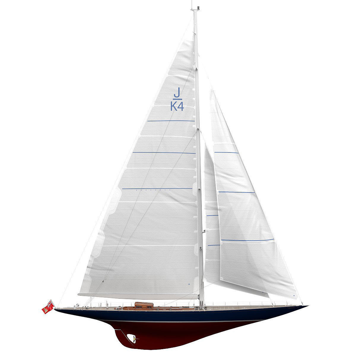 J-Class Yacht ENDEAVOUR JK4 3D model_11