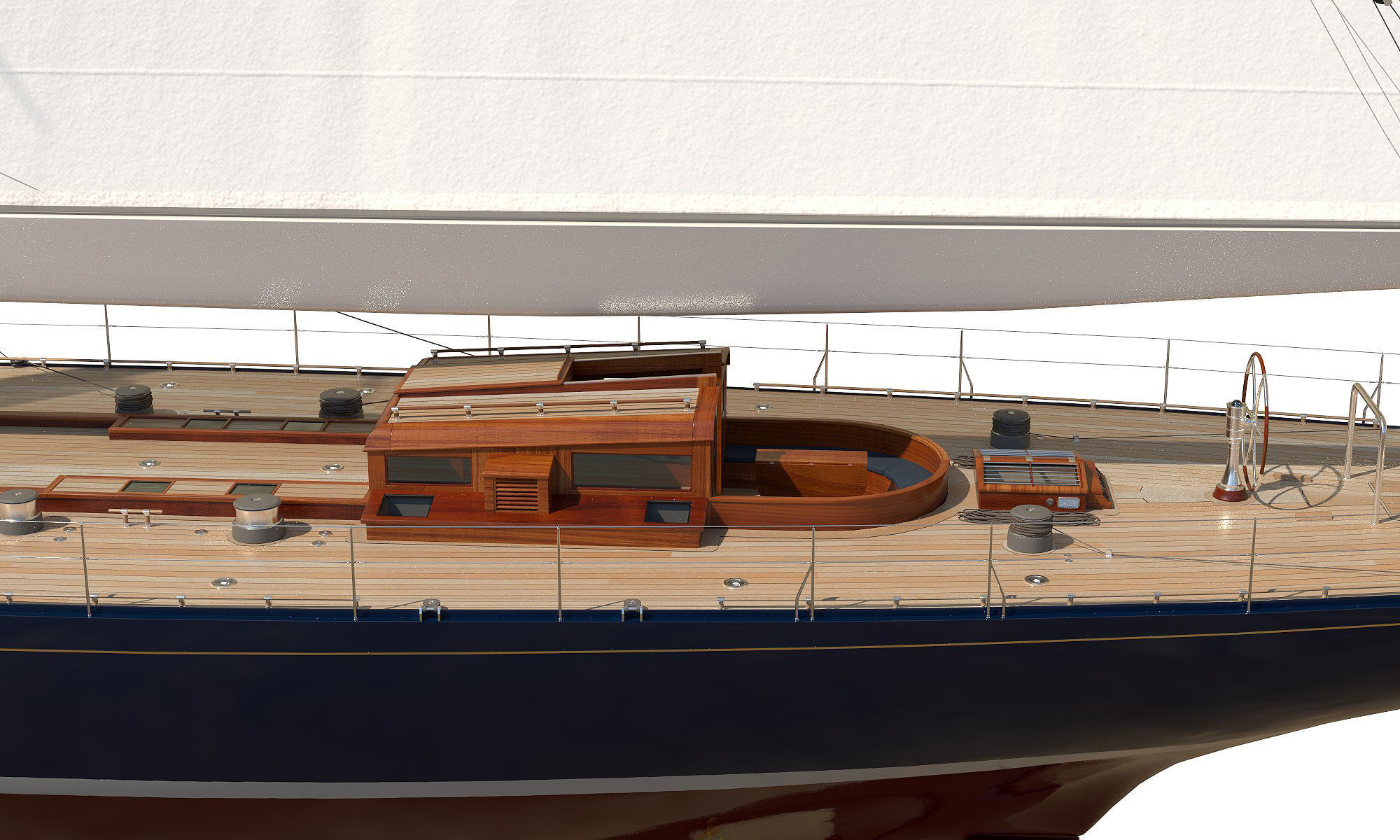 J-Class Yacht ENDEAVOUR JK4 3D model_9