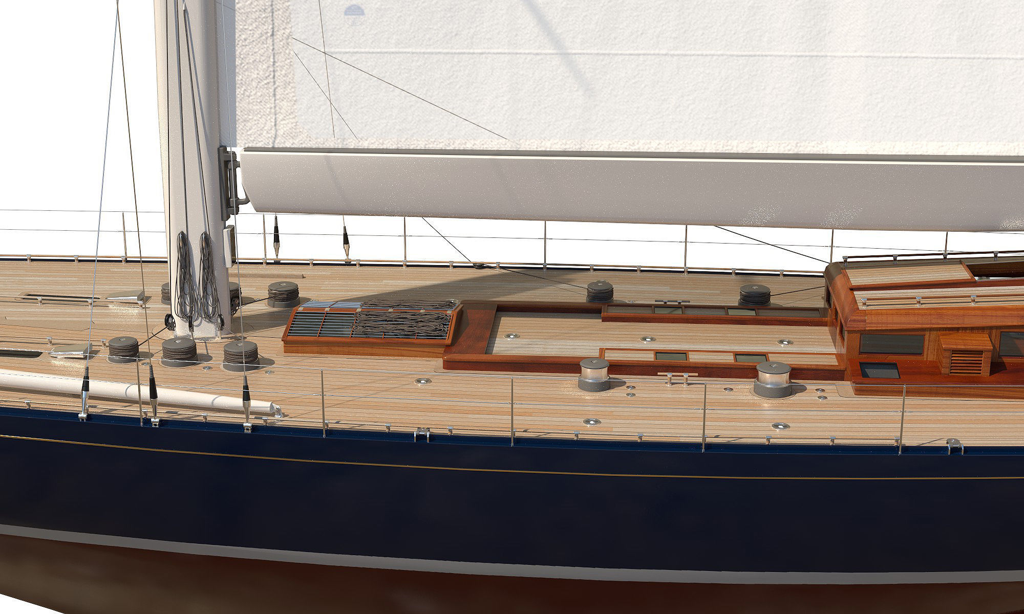 J-Class Yacht ENDEAVOUR JK4 3D model_8