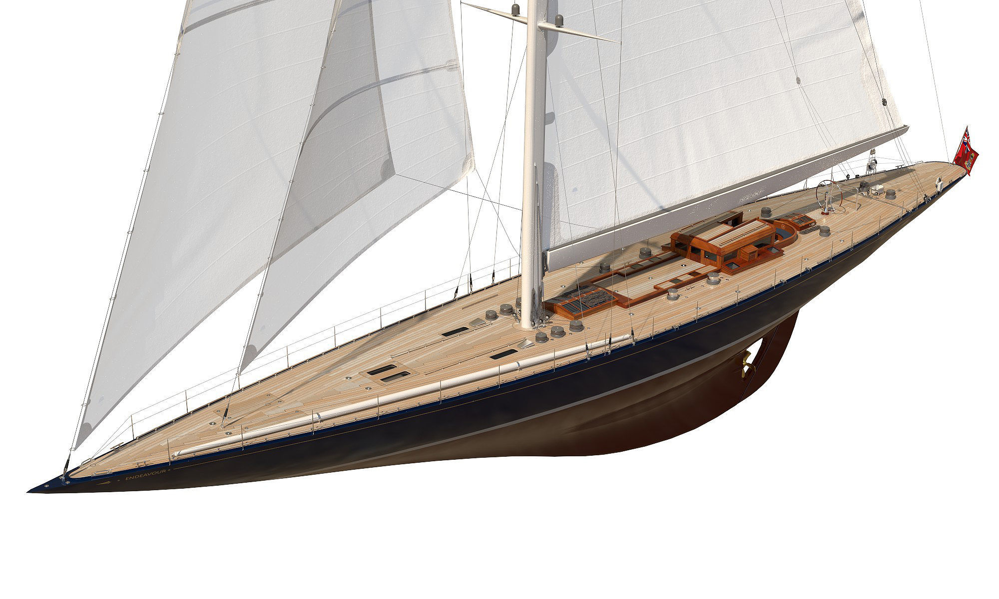 J-Class Yacht ENDEAVOUR JK4 3D model_0