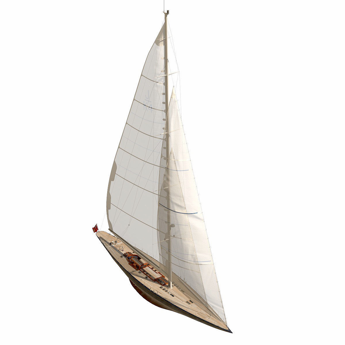 J-Class Yacht ENDEAVOUR JK4 3D model_2
