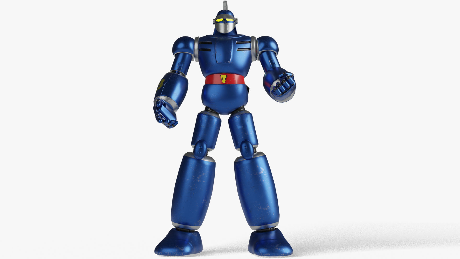 Tetsujin 28 Robot Low-poly 3D model_2
