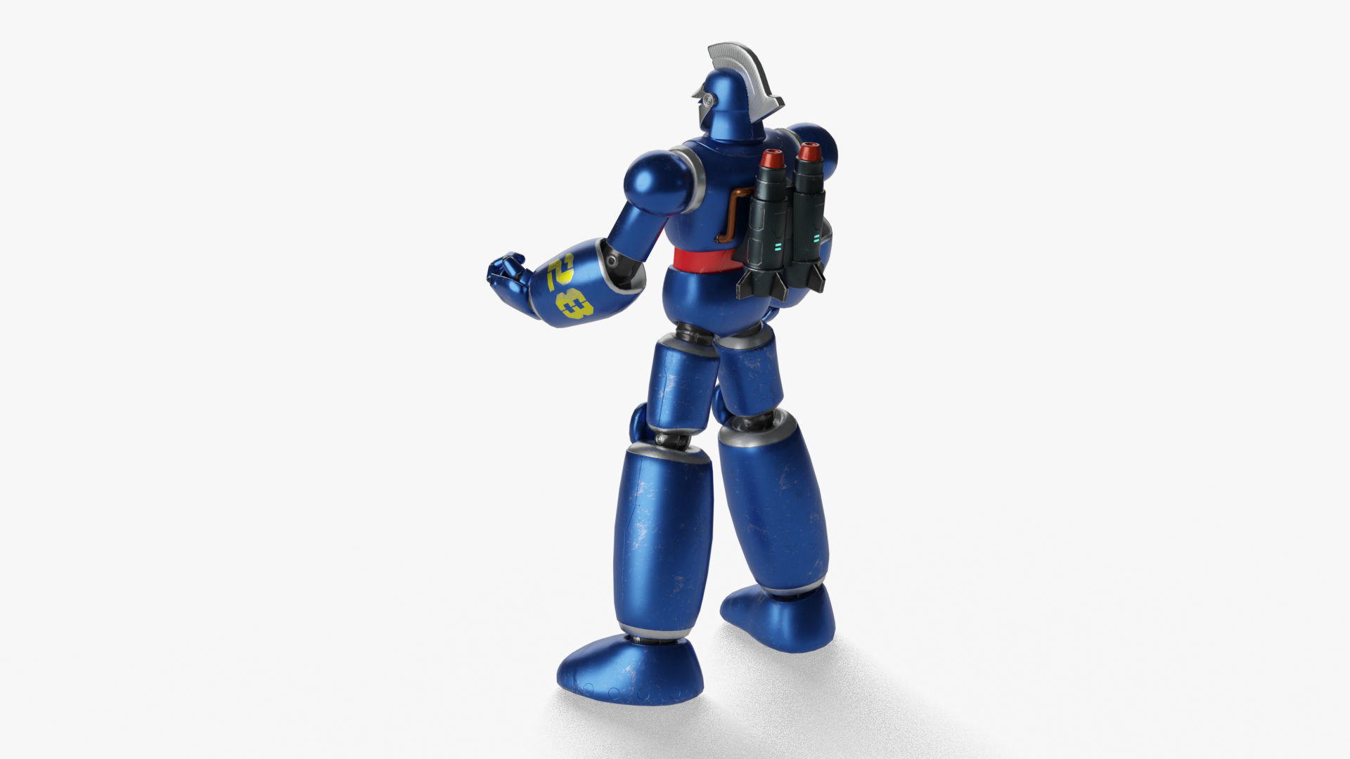 Tetsujin 28 Robot Low-poly 3D model_4