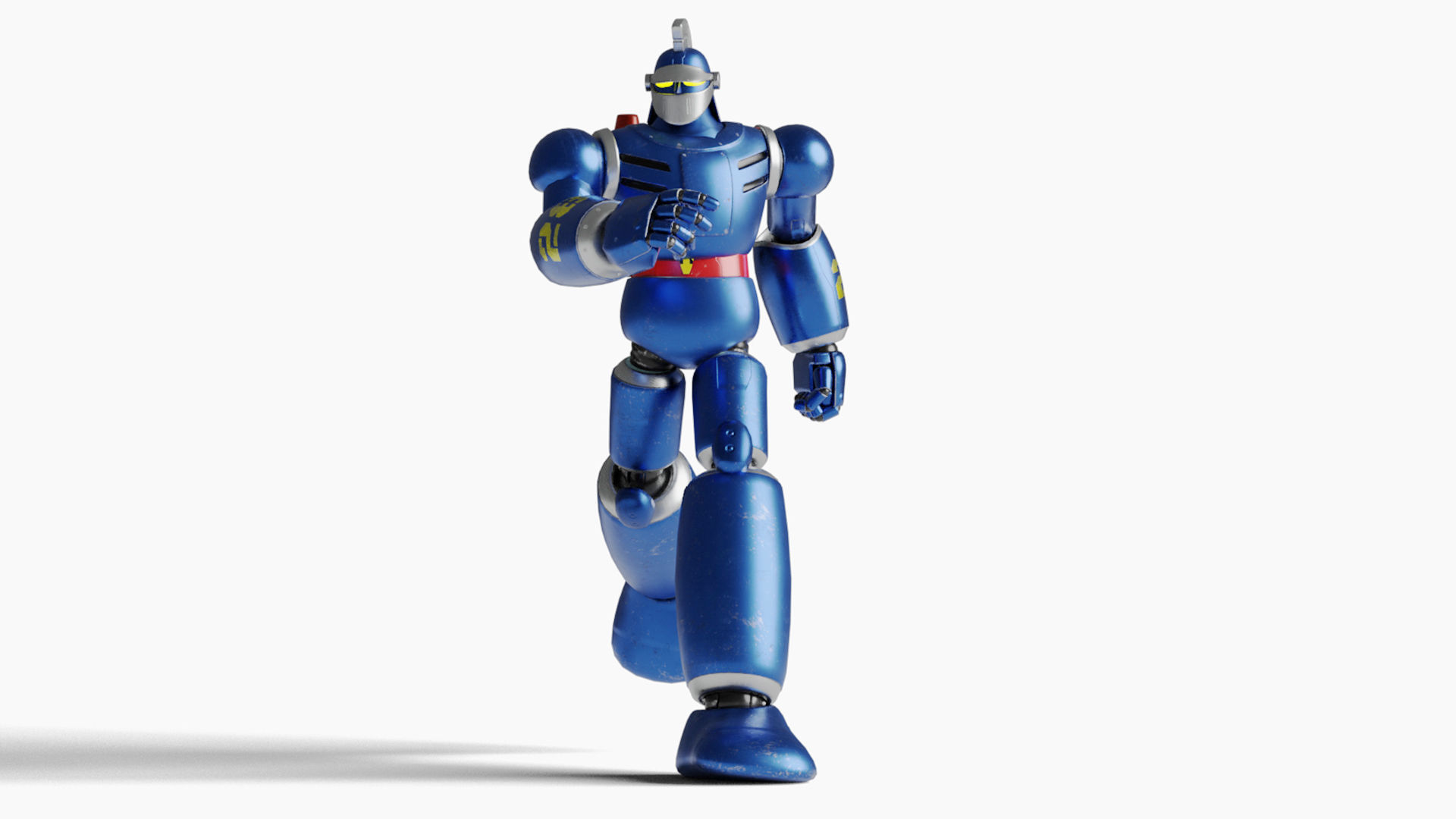 Tetsujin 28 Robot Low-poly 3D model_3
