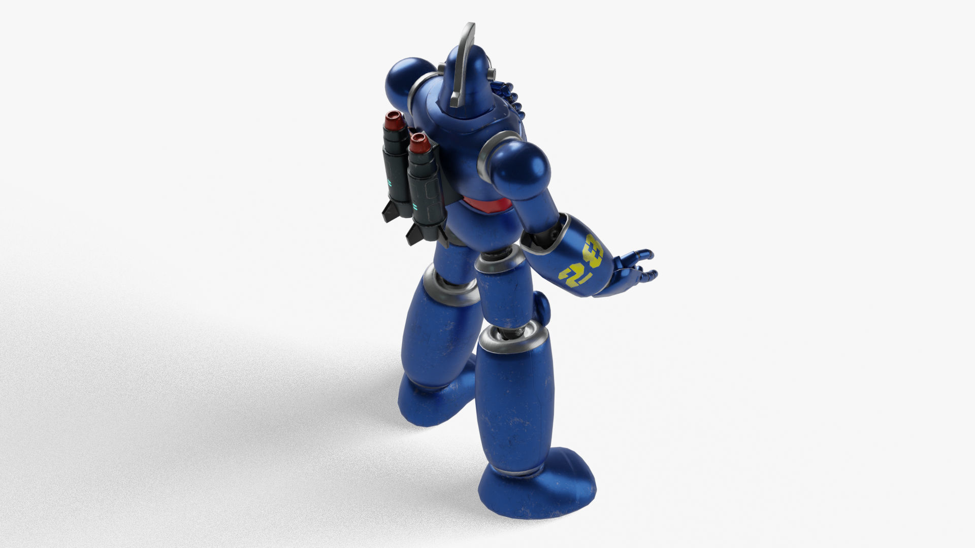 Tetsujin 28 Robot Low-poly 3D model_5