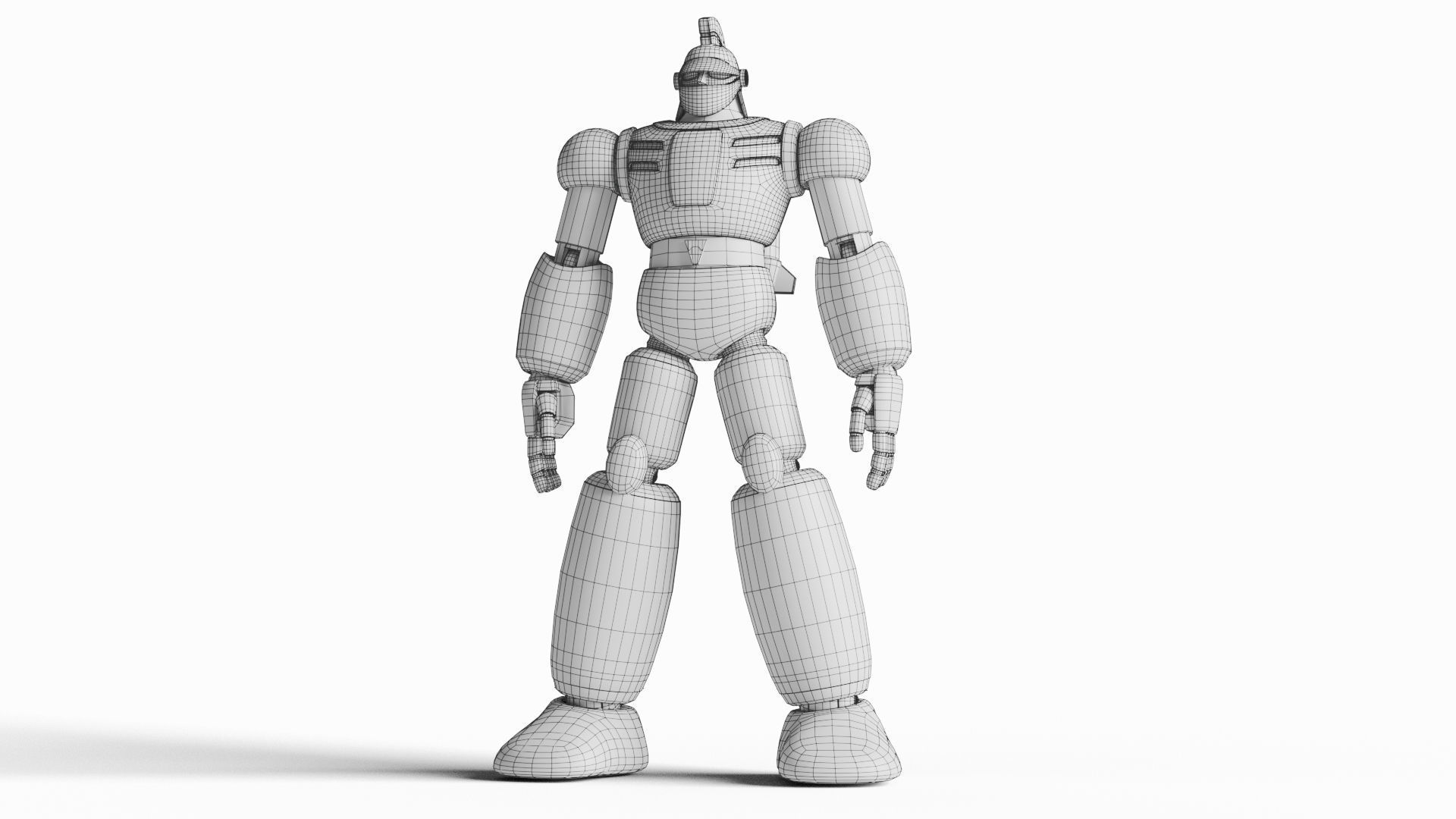Tetsujin 28 Robot Low-poly 3D model_13