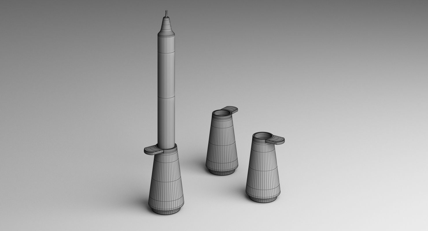 Muuto Grip Candlestick 3D model_4