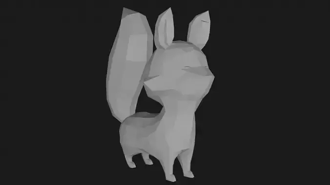 Low-poly Little Foxy