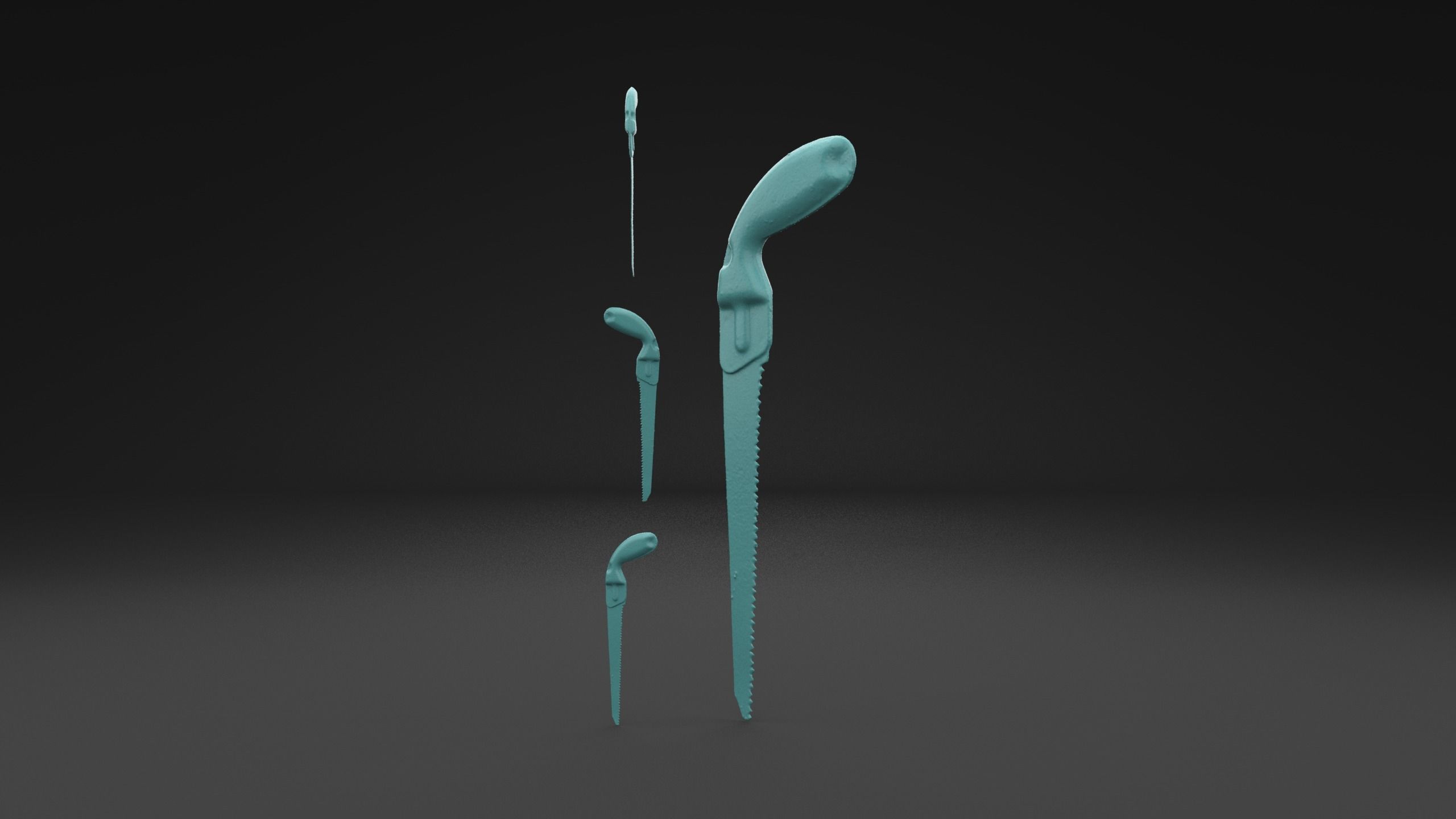 Scanned Hacksaw 3D Print Model