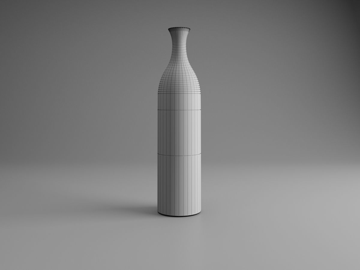 Classy Black and White Vase Free 3D model_1