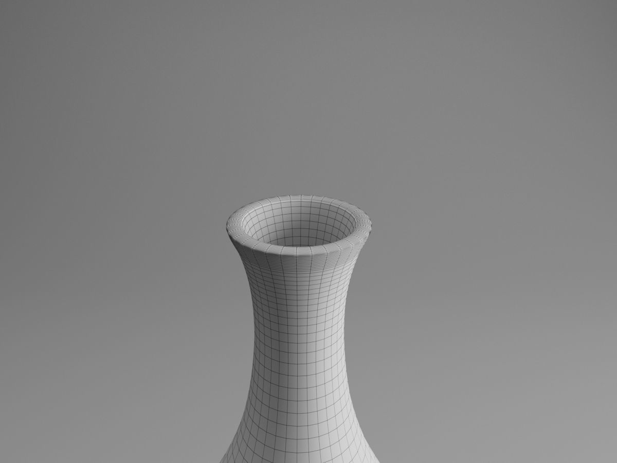 Classy Black and White Vase Free 3D model_4