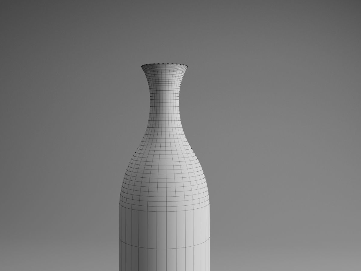 Classy Black and White Vase Free 3D model_3