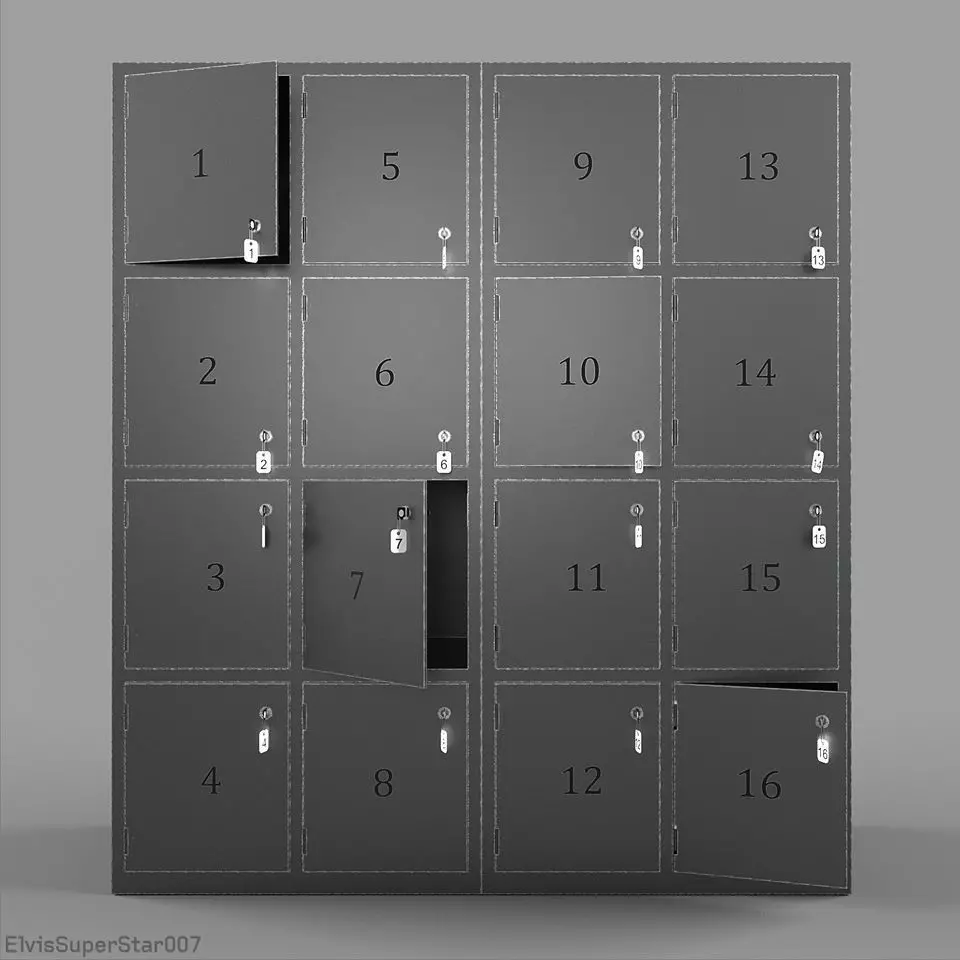 luggage storage v2 3D model