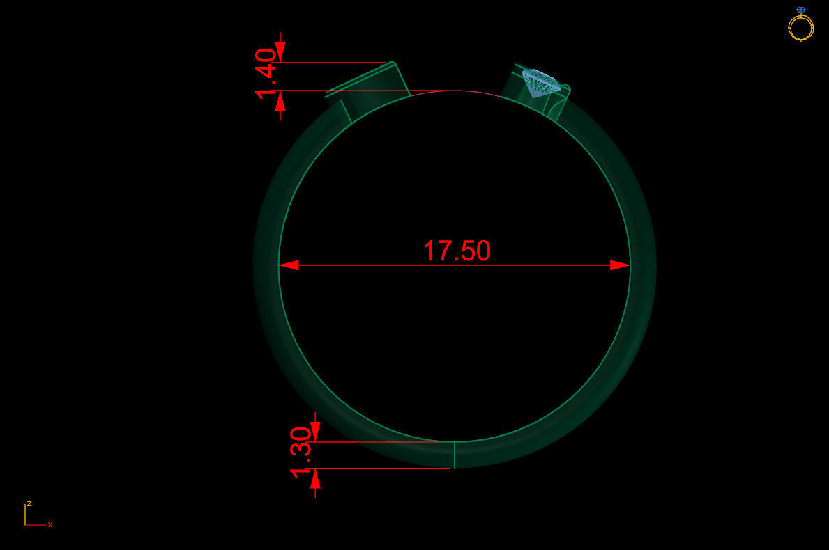 Ring 127 3D print model_9