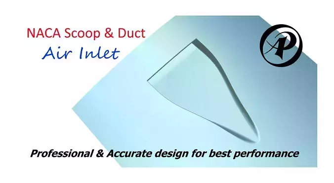 NACA Scoop and Duct Air Inlet Free 3D model