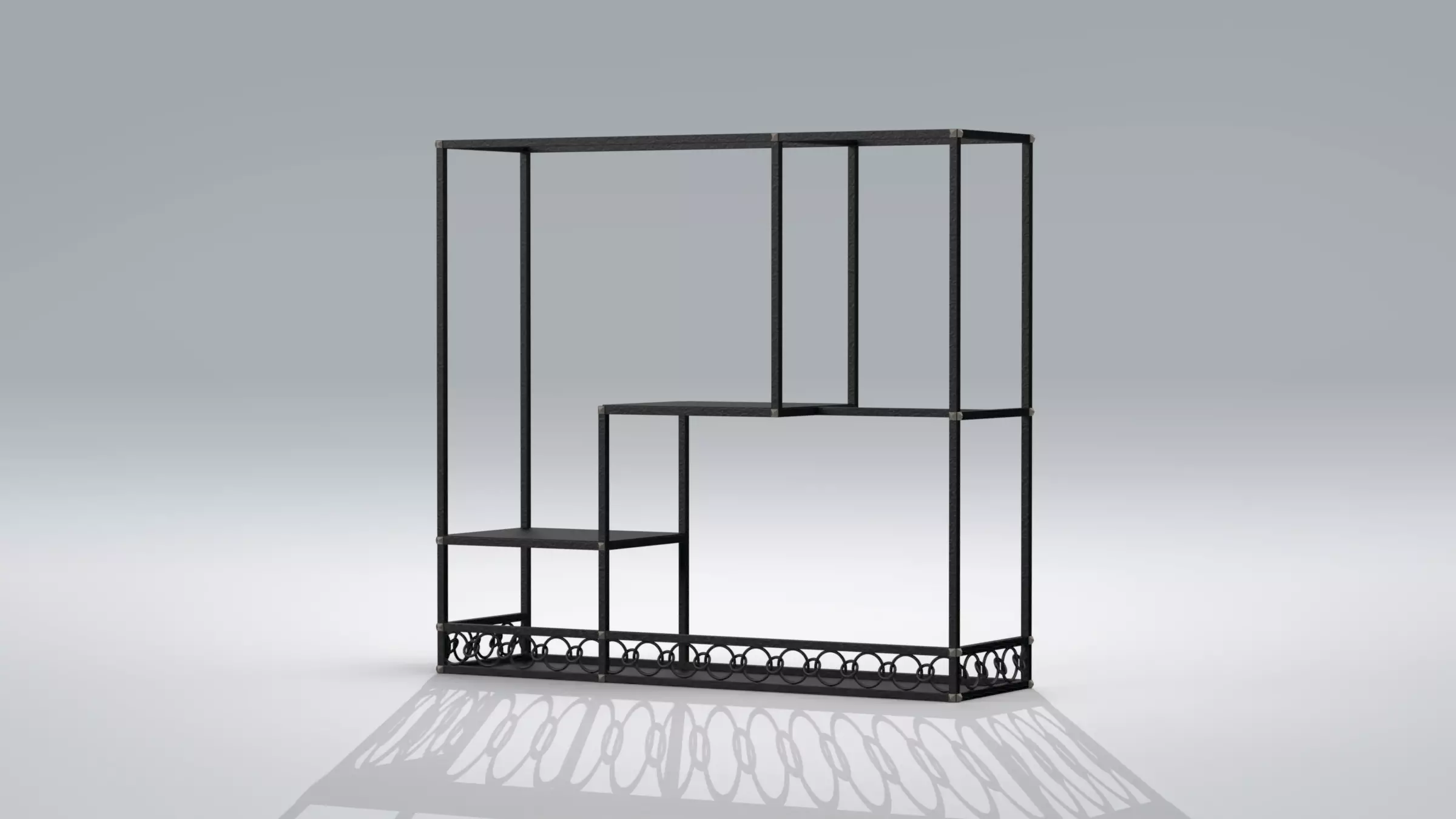 Firewood Rack Wrought Iron Free 3D model
