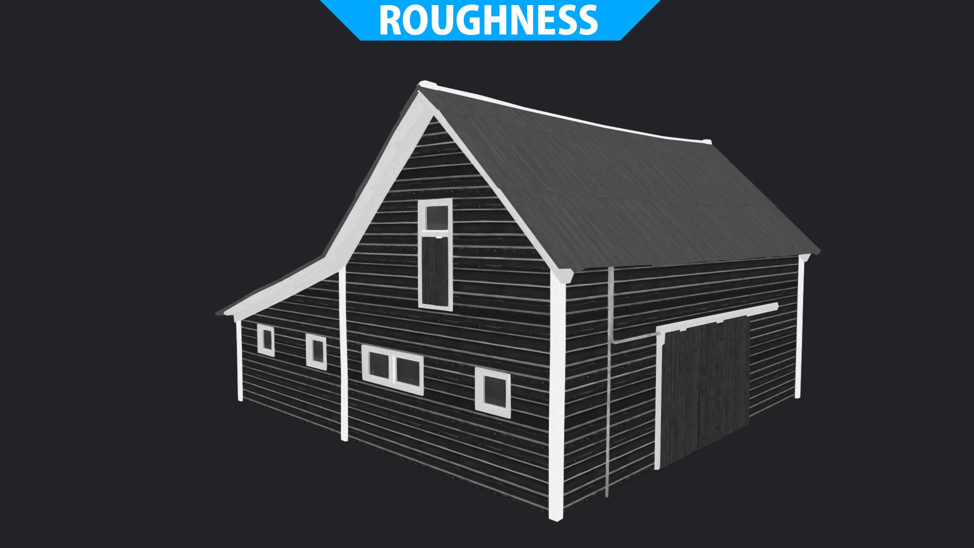 Farm Red Barn Low-poly 3D model_20