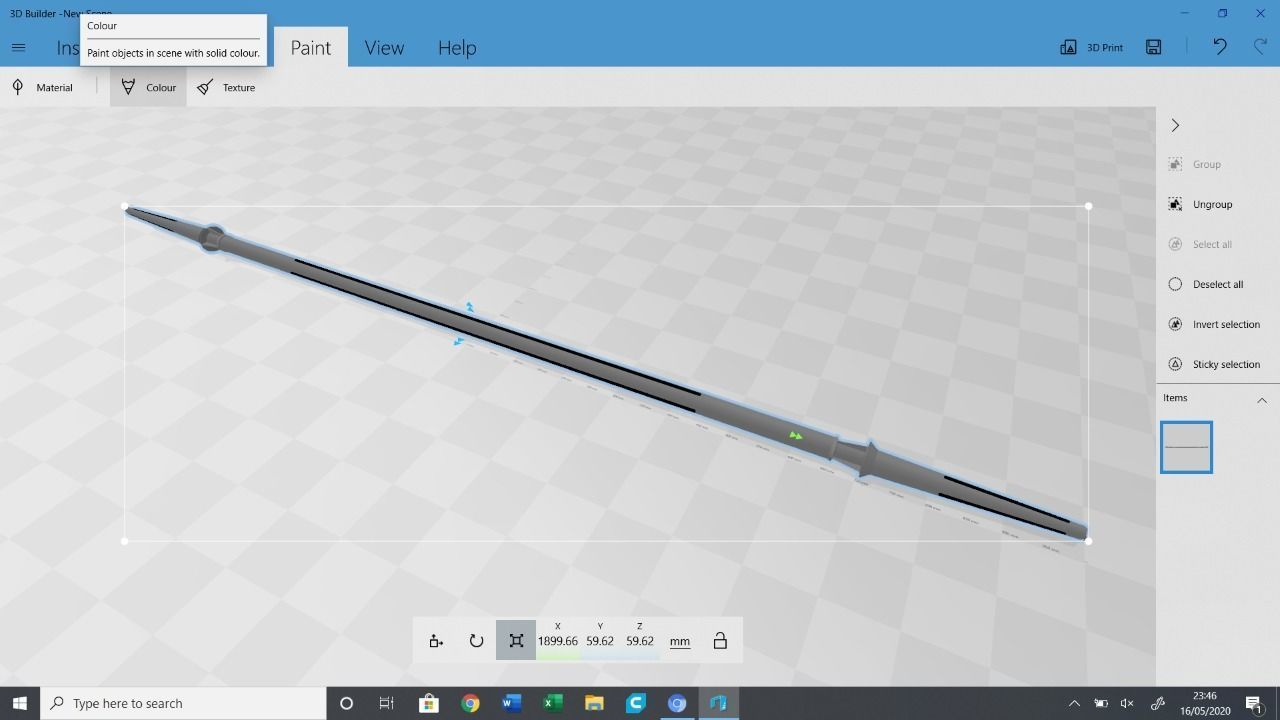 Magna Guard Staff 3D print model_1